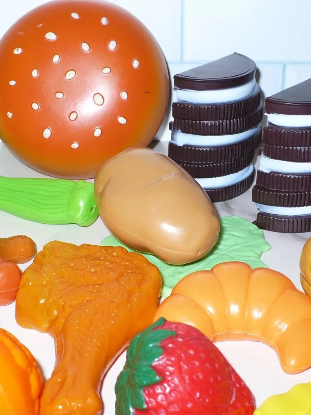 77 pc Just Like Home Toys R Us Pretend Play Food Lot Accessories Kitchen Mixer